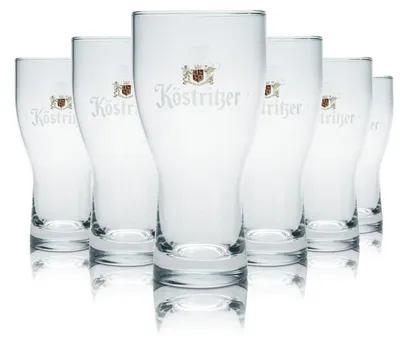 Produktbild von 6x Köstritzer Bierglas 0,3l Willi Becher Pokalglas Gläser Set Brauerei Gastro