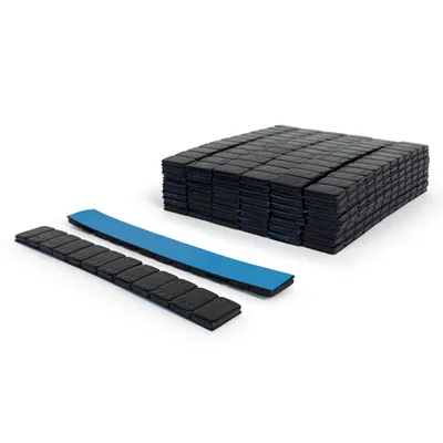 Produktbild von Weber GmbH Klebegewichte schwarz für Alufelgen / Box á 50 Riegel 12 x 5 g Auswuchtgewichte Aluminiumfelgen