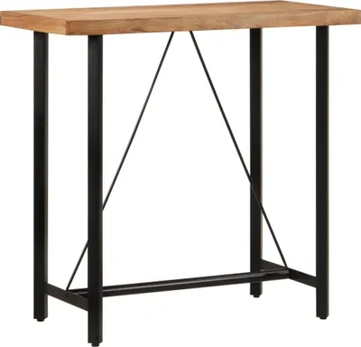 Obrázek produktu pro Barový stůl 110 x 55 x 107 cm masivní akáciové dřevo a železo
