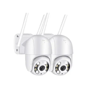 Immagine prodotto di 2 pezzi, RobiCam, iCsee, esterna, WiFi, telecamera impermeabile, 4MP, ULTRA HD, Waterproof 360, visione notturna a colori, notifiche