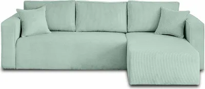 Image de Best Mobilier Topaze - canapé d'angle réversible - 4 places - convertible avec coffre - en velours texturé , Bleu