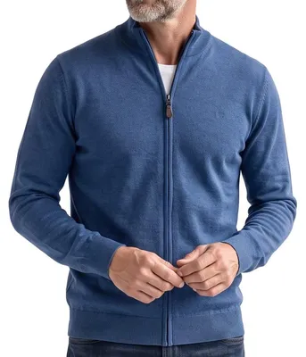 Produktbild von Redmond Basic Strickjacke Weicher Baumwollstrick, Stehkragen im modernen Design, Vielseitiges Basic