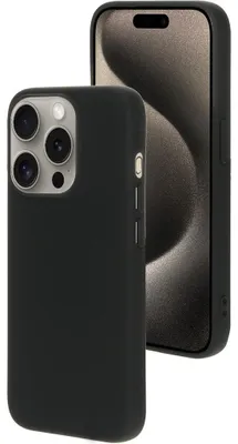 Produktbild von Mobiparts iPhone 15 Pro Silikon Hülle Backcover - Schwarz