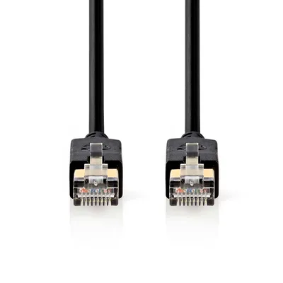 Obrázok produktu pre Sieťový kábel Nedis CAT6 - RJ45 samec - RJ45 samec - F/UTP - 5,00 m - Okrúhly - LSZH/PVC - Antracitový - Balenie s okienkom