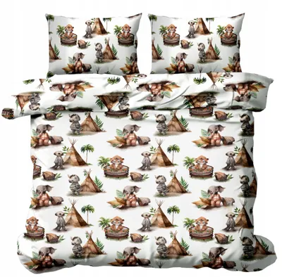 Produktbild von Nyks Bettwäsche 104tip Baumwolle 200x220 cm Tiermotiv