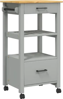 Obrázek produktu pro vidaXL Kuchyňský vozík MONZA 48x40x88,5 cm Masivní dřevo Borovice