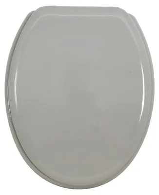 Produktbild von MSV WC Sitz Toilettendeckel MDF Holzkern „Grau“ Scharniere aus Edelstahl - hochwertige und stabile Qualität