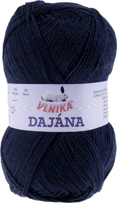 50g Strickgarn DAJANA Uni, Dunkelschieferblau