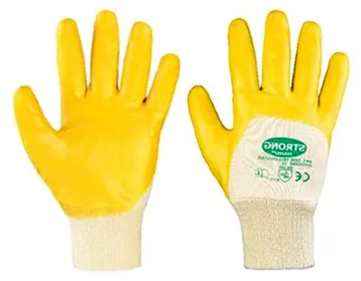 Produktbild von Nitril-Handschuhe in Gelb (12er Pack) Größe 8
