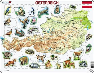 Produktbild von Puzzle - Österreich (touristisch)
