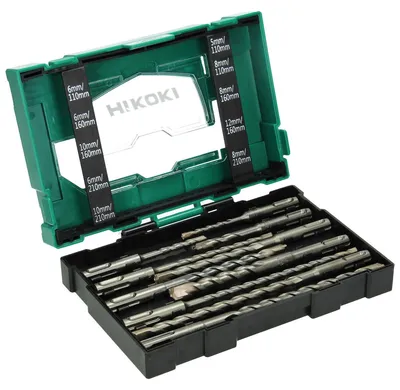 Produktbild von HiKOKI Hammerbohrer-Set SDS-Plus - 10-teilig (1Stk.)