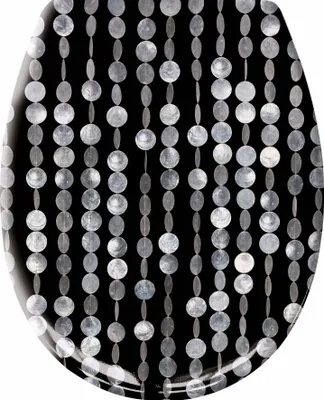 Produktbild von Kleine Wolke WC-Sitz PERLA Schwarz mit Absenkautomatik und Easy Clean