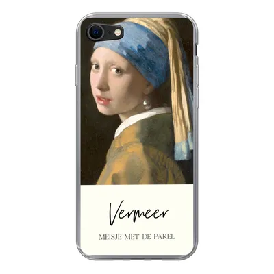 Produktbild von MuchoWow® Handyhülle Schutzhülle Hülle für iPhone 7 Das Mädchen mit dem Perlenohrring - Vermeer Silikon Softcase Handy Hülle - Kartenhalter