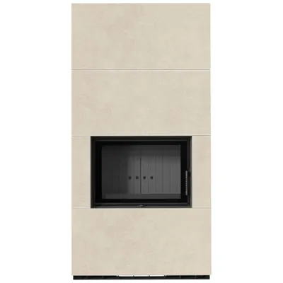 Immagine prodotto di KRATKI FLOKI BOX 8 kW Ø 160 quarzo sinterizzato FOKOSkit camino rivestimento nero