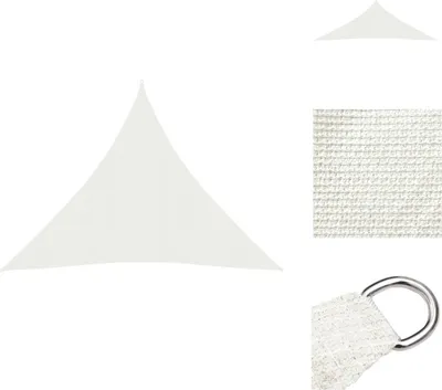 Produktbild von vidaXL Sonnensegel 160 g/m² Weiß 3x3x3 m HDPE - Sonnenschirme & Sonnenschutze