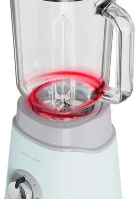 Zdjęcie produktu dla Solac ProMixter 1000, Blender stołowy, 1,5 l, Funkcja pulse, Rozgniatacz do lodu, 1000 W, Szary, Miętowy, Przezroczysty
