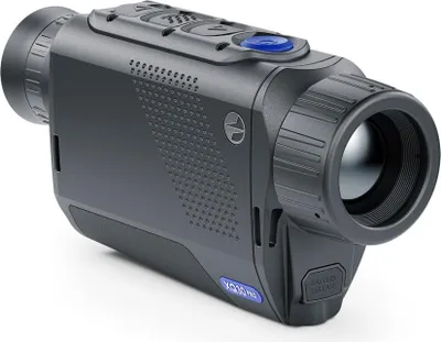A close-up, studio shot of a thermal imaging device.
