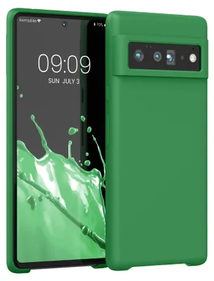 Produktbild von kwmobile Handyhülle für Google Pixel 6 Pro Hülle - Case Silikon - Kabelloses Laden - Schutzhülle Cover in Pixie Green