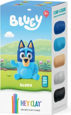 Image de TM TOYS TMT HeyClay fig BLUey Bluey+acc.5pak 45506