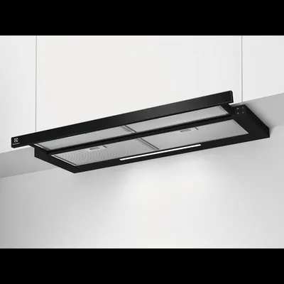 AEG Electrolux Flachschirm-Dunstabzugshaube / Abluft oder Umluft / 90cm LFP619K Frontansicht
