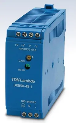 Zdjęcie produktu dla Allied Telesis AT-DRB50-48-1, Zasilacz (PSU), Niebieski, 30 mm, 90 mm, 75 mm, 175 g