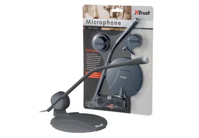 Produktbild von Trust MC-1200, PC-Mikrofon, Kabelgebunden, Schwarz, 1,8 m, 47 g, 100 x 115 x 270 mm