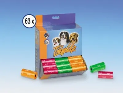 Produktbild von Nobby TidyUp Kotbeutel mit Knochendruck  Display 63 Rollen á 15 Beutel