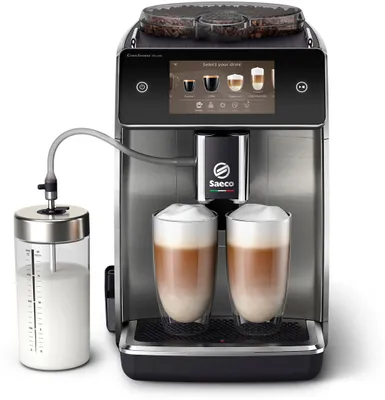 Produktbild von Saeco GranAroma Deluxe SM6685 Kaffeevollautomat, Espressomaschine, 1,8 l, Kaffeebohnen, Eingebautes Mahlwerk, 1500 W, Grau