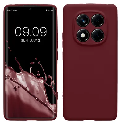 Produktbild von kwmobile Handyhülle für Xiaomi Redmi Note 14 Pro 4G Hülle - weiches Handy Silikon Case - Schutzhülle Cover - Bordeaux Violett