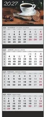 Zdjęcie produktu dla Kalendarz ścienny 2027 4 miesięczny z planerem szkoły