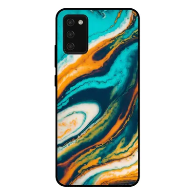 Obrázok produktu pre Smartphonica Puzdro na telefón pre Samsung Galaxy A02s mramorový vzhľad - zadný kryt mramorové puzdro - Green