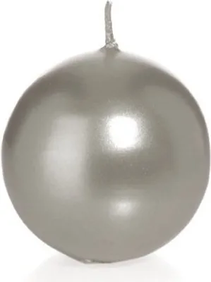 Produktbild von Kugelkerzen Silber, Ø 10 cm, 6 Stück