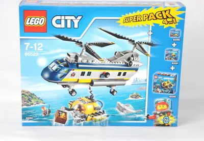 Produktbild von Lego 66522 City Tiefsee- Expedition Superpack 4in1 Set beinhaltet (Lego 60090+60091+60092+60093) - / -