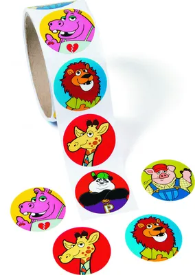 Produktbild von Lustige Tiere Aufkleber Sticker 100 Stück