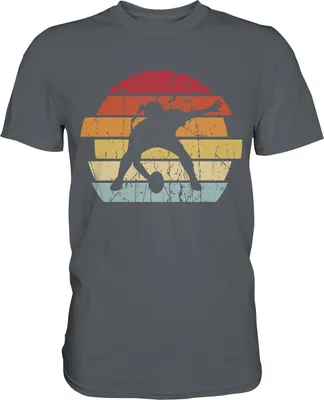 Produktbild von American Football Retro T-Shirt – Dark Grey / XXL
