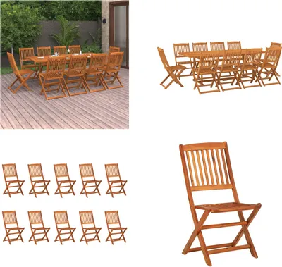 Produktbild von vidaXL 11 tlg. Garten Essgruppe Massivholz Akazie - Essgruppe - Essgruppen - Sitzgruppe - Sitzgruppen