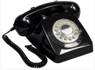 Produktbild von Schnurgebundenes Festnetztelefon GPO-746 im Retro-Design mit klassischer Wählscheibe