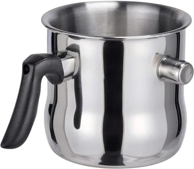 Produktbild von 1,2-Liter-Doppelwand-Edelstahl-Wasserbadtopf – Milch- und Pfeifenkesselfunktion