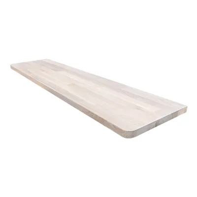 Obrázek produktu pro Okenní parapet z masivního dubu, bílý olejovaný 1220x300x27 mm - robustní a stylový pro dům a domácnost