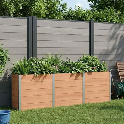 Image de Maison Exclusive - Potager surélevé marron 300 x 50 x 91 cm