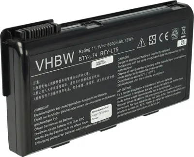 Produktbild von vhbw Akku kompatibel mit MSI CX623-085BE, CX623-084NL, CX623-087XEU, CX623-087X, CX623-088XHU, CX623-088X Notebook (6600 mAh, 11,1 V, Li-Ion)