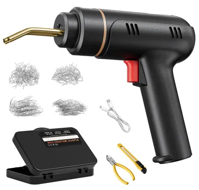 Immagine prodotto di Saldatrice per plastica - Set di graffatrici a caldo - 200 W - Batteria da 5000 mAh senza fili - 1200 graffette - Riparazione portatoni portatile - Riparazione di crepe
