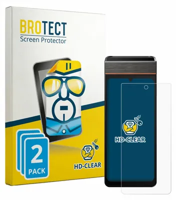 Produktbild von 2x Für Sunmi V3e Schutzfolie BROTECT Displayschutz Display Schutz Folie Klar Transparent