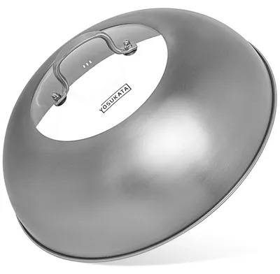 Wokdeckel 34,5 cm aus Edelstahl mit Glaseinsatz