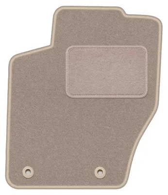 Zdjęcie produktu dla Dywanik samochodowy welurowy kierowcy do Citroen  C4 I (2004-2010, coupe, hatchback) beżowy, dopasowany