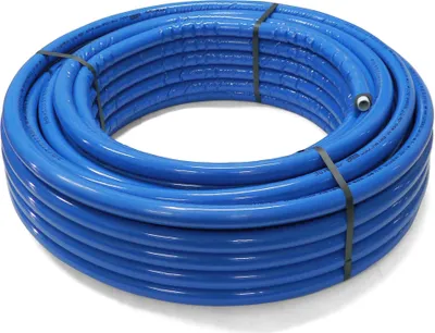 Produktbild von Pipetec Vorgedämmtes Aluminium-Mehrschichtverbundrohr (DVGW) 25 m Rollenrohr 26 x 3 mm Isolierung 10 mm rot : 26 mm x 10 mm Größe: 26 mm x 10 mm
