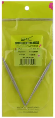 Produktbild von SKC Teflon Stricknadeln auf Kabel 40 cm 5,5 mm