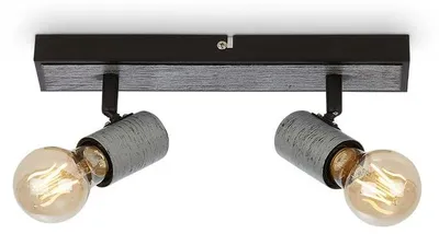 Produktbild von Deckenspot2-flammig L 30 cm silber-antik
