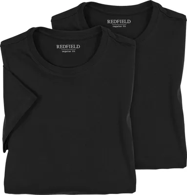 Produktbild von Redfield Doppelpack T-Shirts Übergröße schwarz Dave