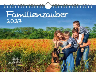 Produktbild von Familienzauber DIN A4 Kalender für 2027 Familie - Seelenzauber